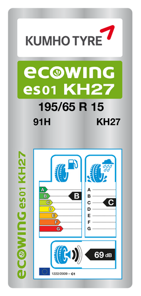 لاستیک کومهو 195/65R 15 گل Ecowing ES01 KH27
