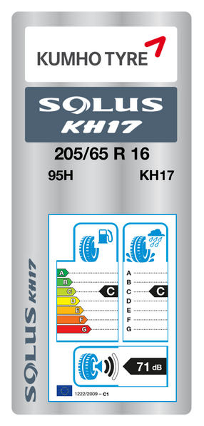 لاستیک کومهو 205/65R 16 گل SOLUS KH17
