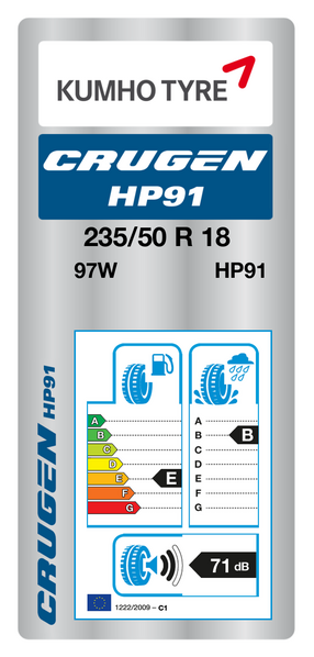 لاستیک کومهو 235/50R 18 گل CRUGEN HP91
